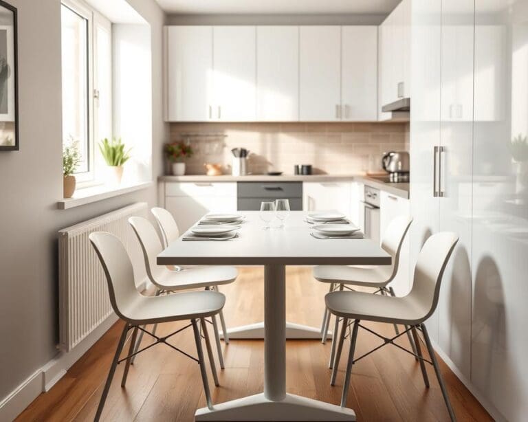 Welke eettafel past in een smalle keuken?