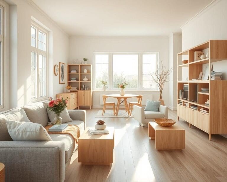 licht hout interieur