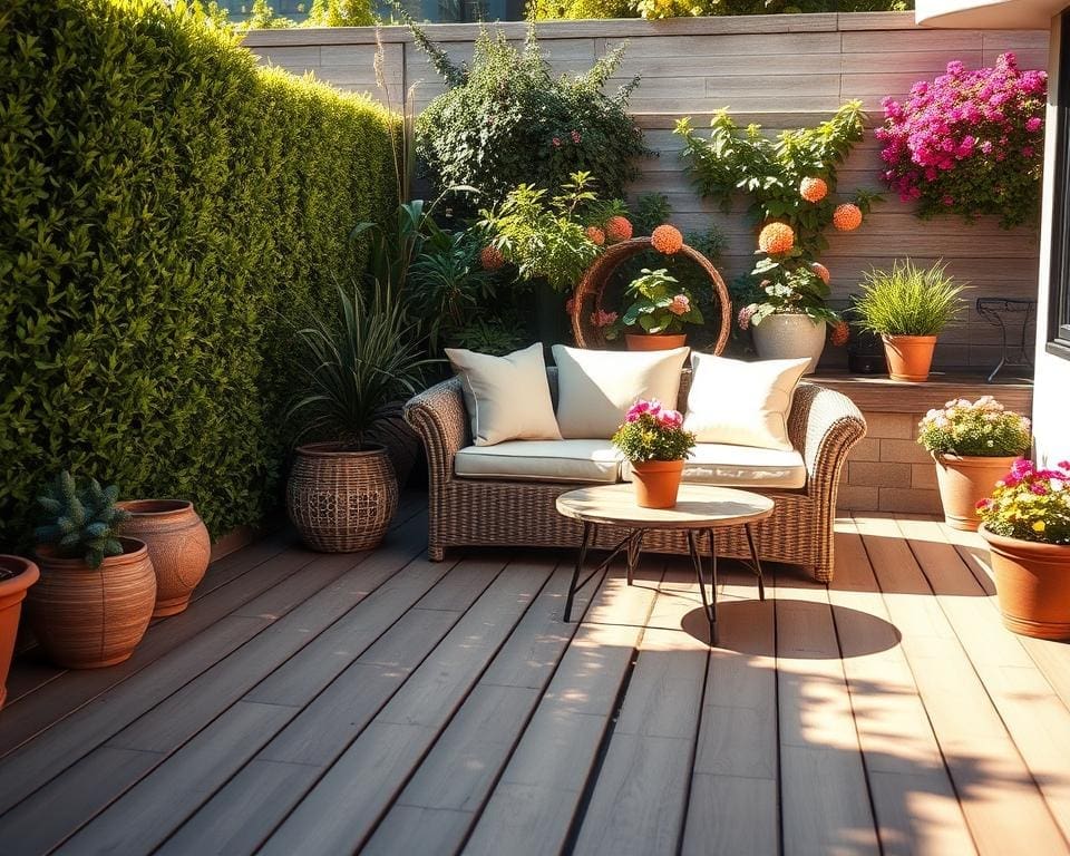 loungeset kleine tuin