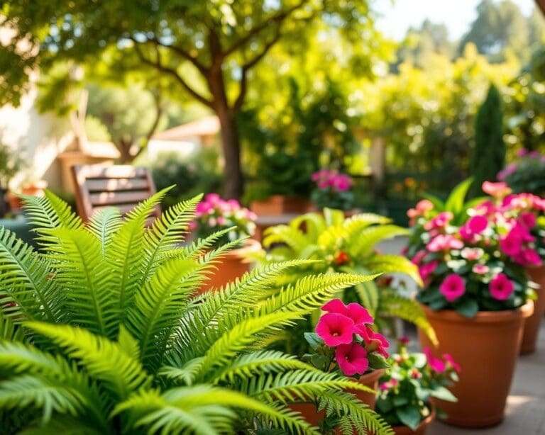 planten bloempotten buiten