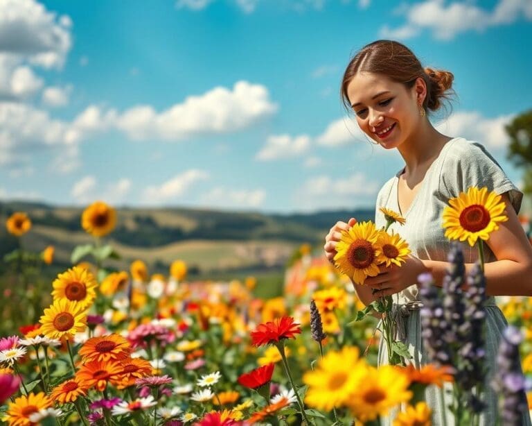 bloemen pluktuin
