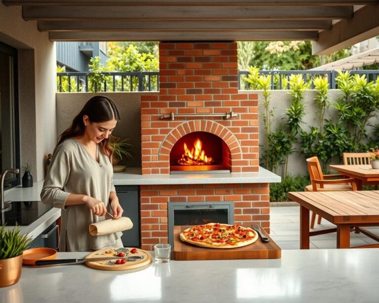 pizzaoven buitenkeuken