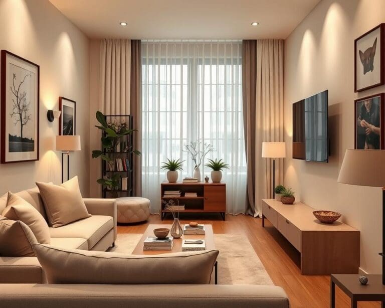 smalle woonkamer