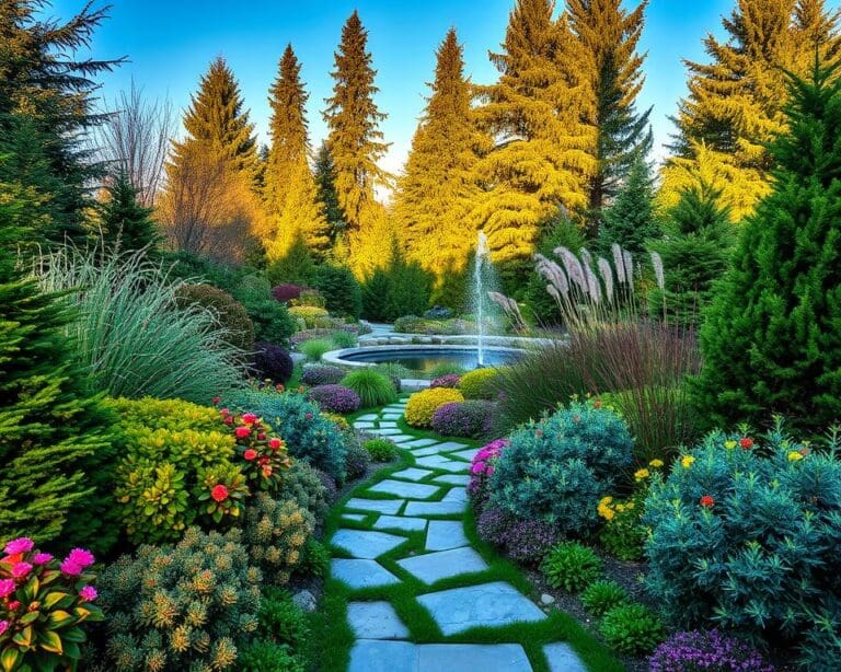 wintergroene tuin