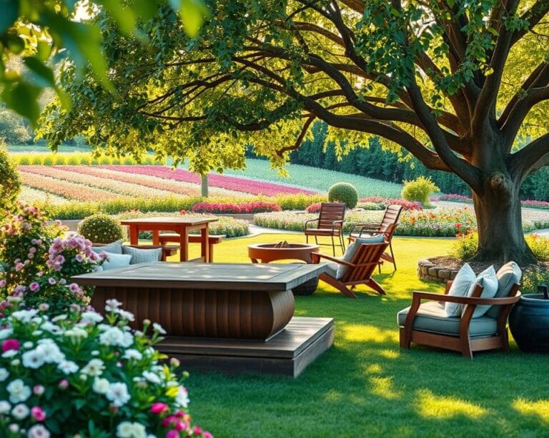 zitplekken tuin