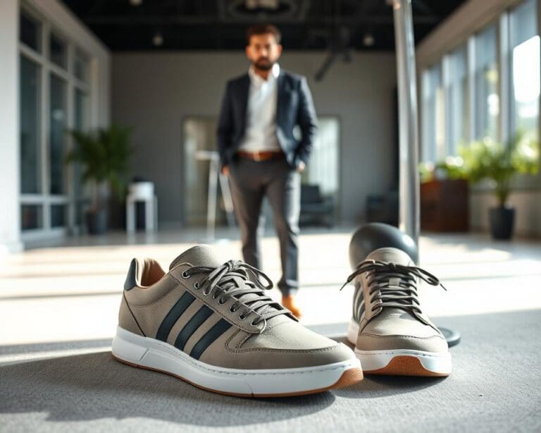 sneakers zakelijke outfit