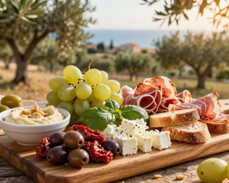 mediterrane borrelplank